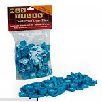 Scrabble Tiles 100pc Plastic Blue Tiles Perfect For Crafting and Scrapbooking  B00JLGOR5S
